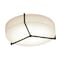 Afx Apex 14" LED Ceiling - Espresso Finish with Jute Shade APF1214LAJUDES-JT - alternate 1